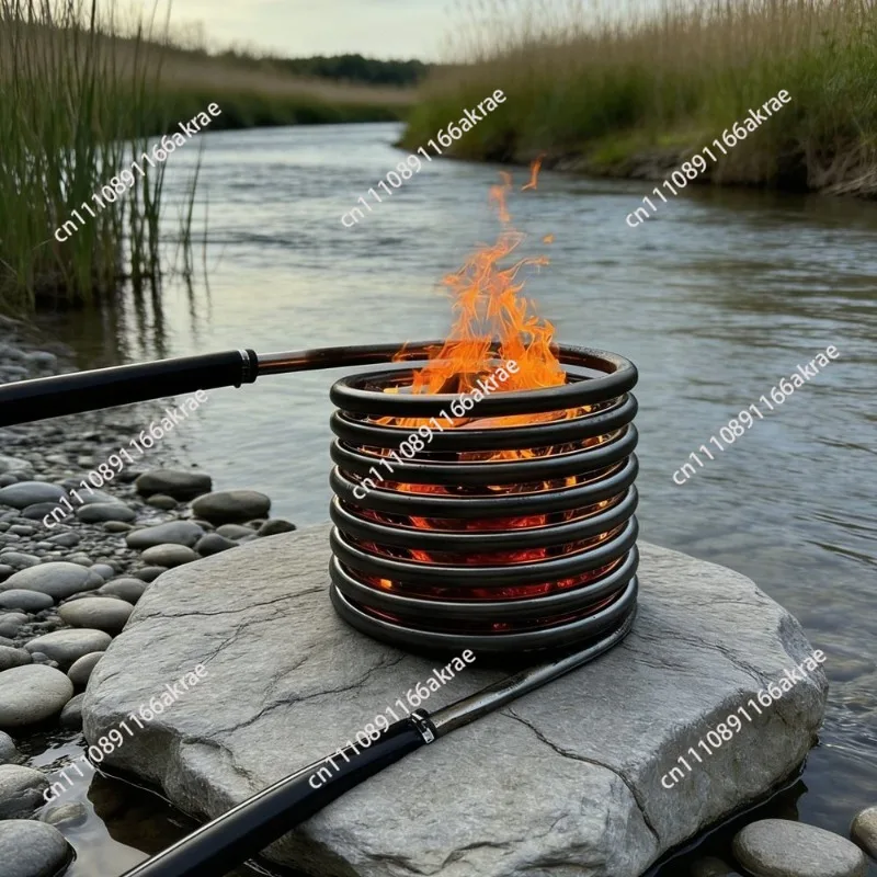 Heated tub heater stainless steel 304 coil, efficient heating, suitable for outdoor backyard yard tub soaking