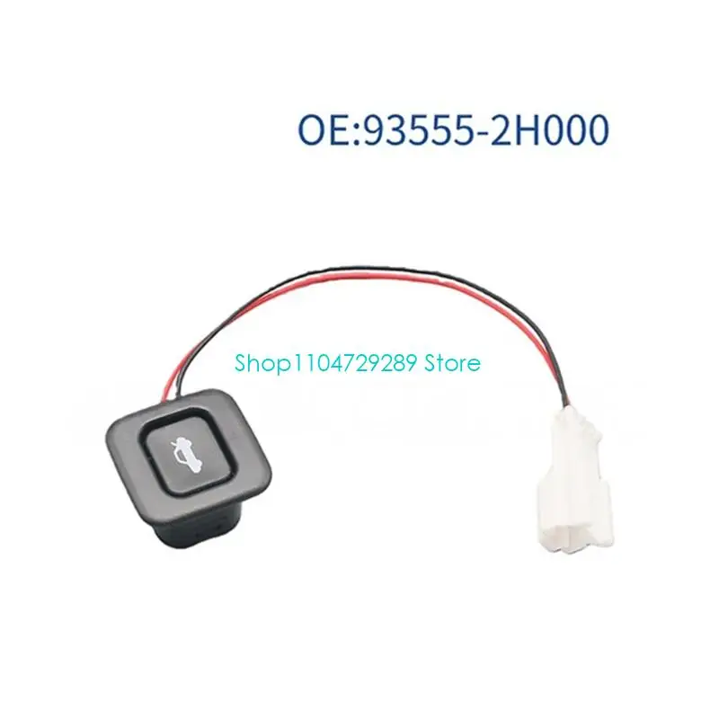D8KE Rear Trunk Release Button Part Number 93555-2H000 935552H000, Plastic Housing for Avante Cargo Access Control