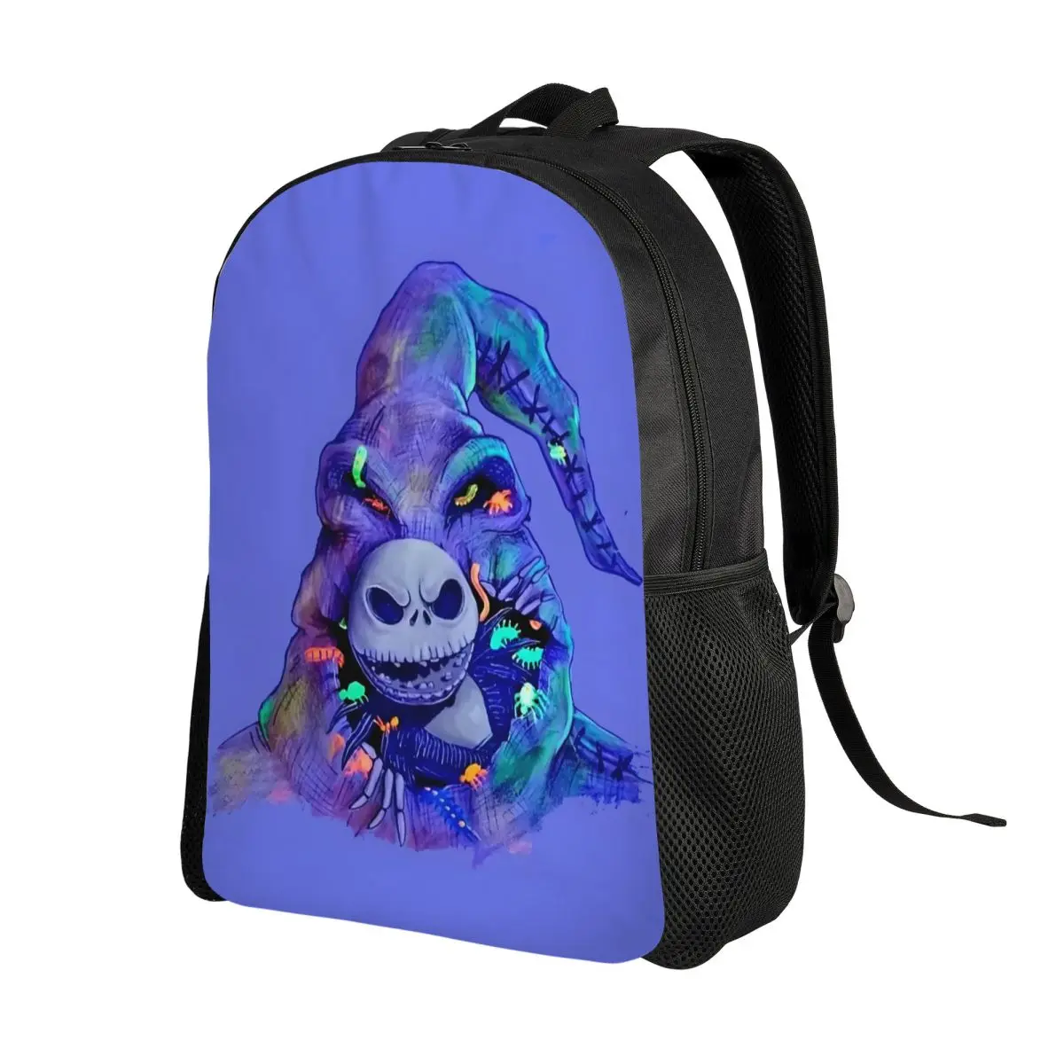 Aangepaste Jack Skellington laptop rugzak heren dames mode boekentas voor school student levende skelet tas