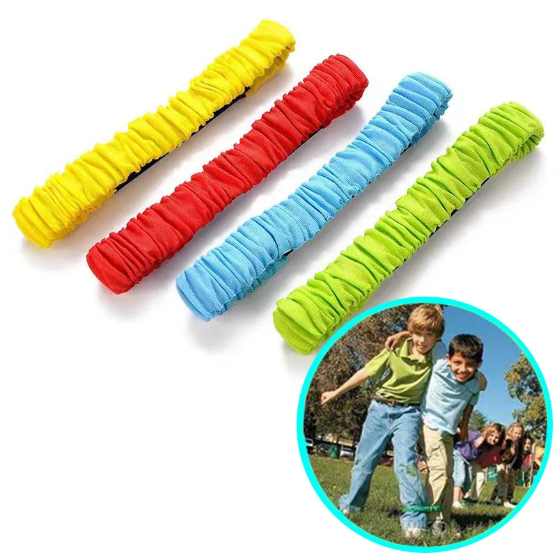 Two person three foot induction game rope tied running game children's parent-child interaction competition sports outdoor toys