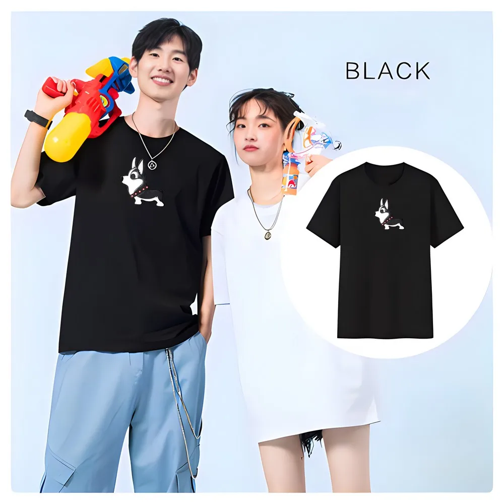 T Shirt for Men Summer T-shirt Men\'s Big Size 100% Cotton Men Clothes Black Short Sleeved Graphic Anime Sports Korea Tshirt