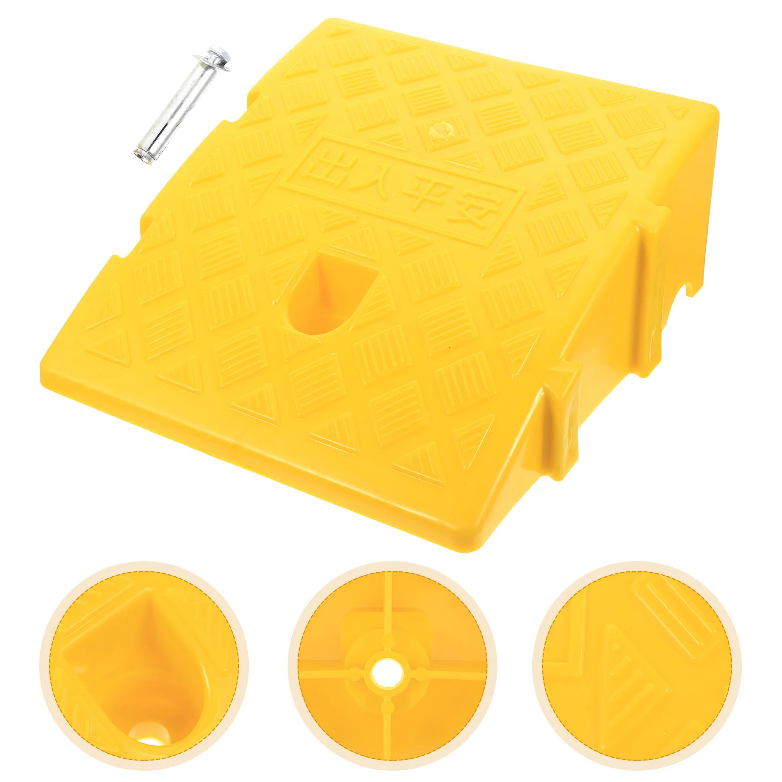 

Pvc Heavy Duty Threshold Ramp Mat For Car Truck Motorcycle Wheelchair Outdoor Use Driveway Loading Ramp Portable Plastic Curb