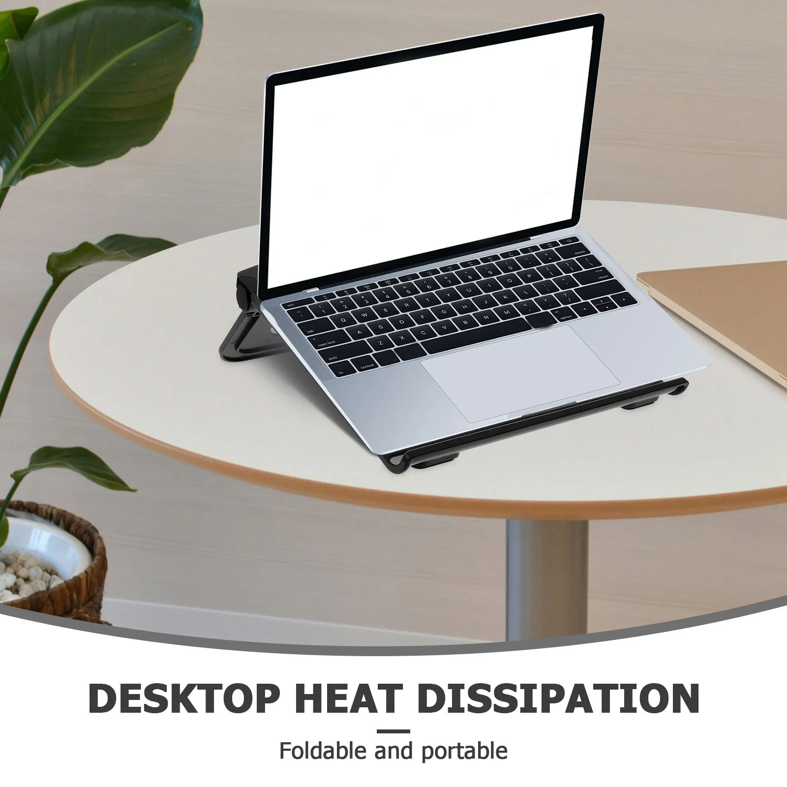 

Laptop Stand for Desk with Anti-Slip Pads Space Saving Design Compatible with Laptop and Tablet ABS Silicone Material Desktop