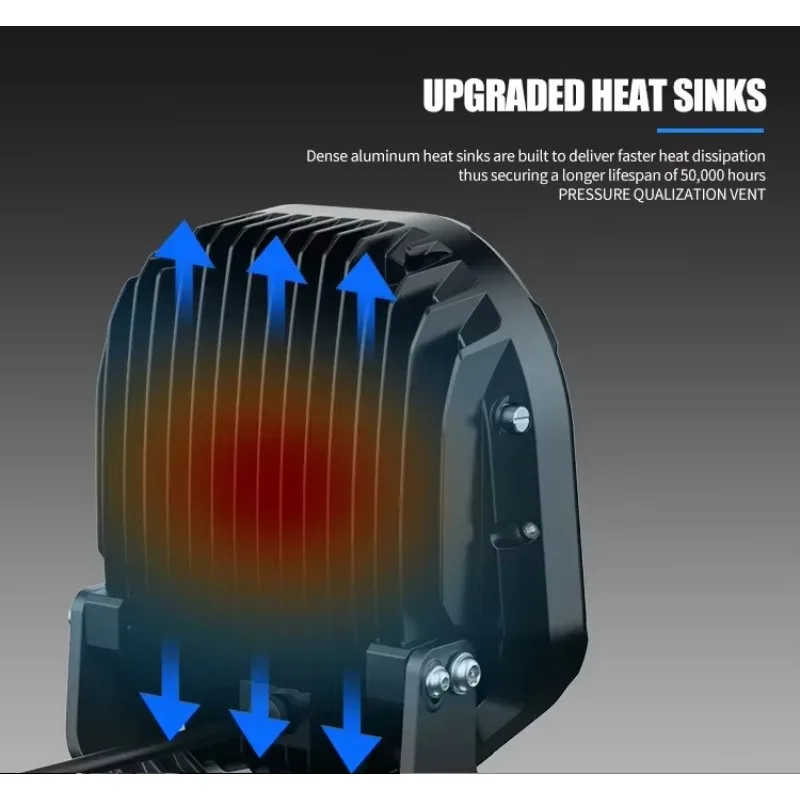 

HOT sale Aurora ATV UTV 9 Inch pair Off Road Lights Amber Car Auto Off Road Lights Round Led Driving Light