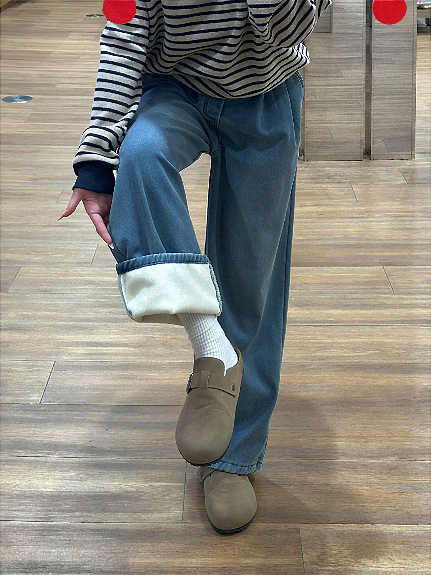 

Мужские джинсы темно-синего цвета на флисовой подкладке, свободные брюки прямого кроя, осенне-зимняя модная повседневная одежда, прочные, в молодежном стиле