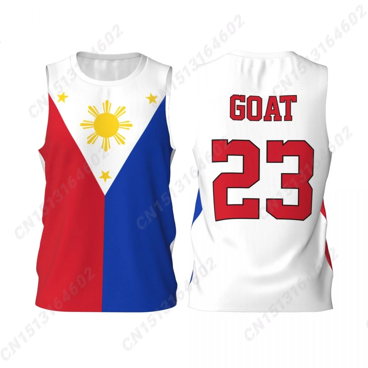 Custom Philippines Gradient Flag 3D Printed Basketball Goat T Shirt Men Summer T-shirt For Running Fitness For Gift