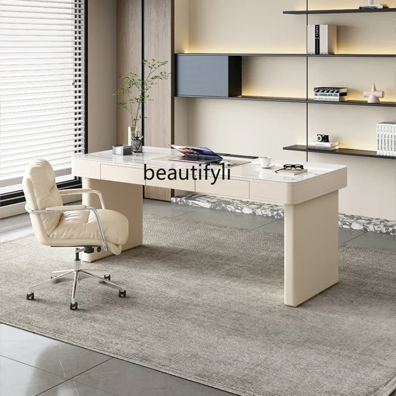 

PG46Light Luxury Slate Desk Home Office Office Writing Desk Computer Desk