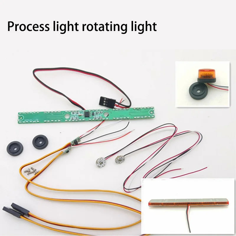 

Engineering Light Rotating Light Spotlight Modification for 1/14 Tamiya RC Truck Trailer Tipper Scania 56371 770s Benz DIY Part