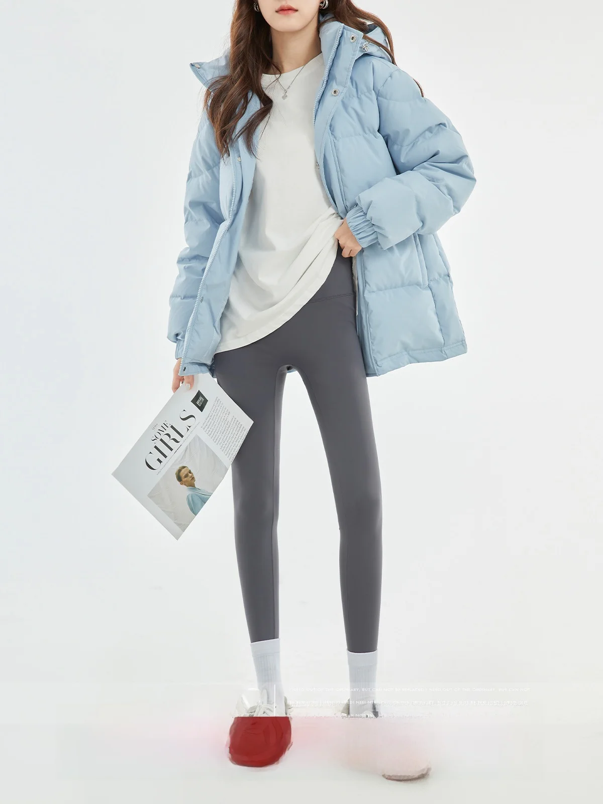 

MoZao женские утягивающие спортивные штаны для йоги, осень 2022, новые носимые длинные брюки на открытом воздухе, повседневные сцены из тонкой ткани