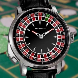 European roulette personalized dial men's mechanical watch player gambling series fully automatic movement design party watch