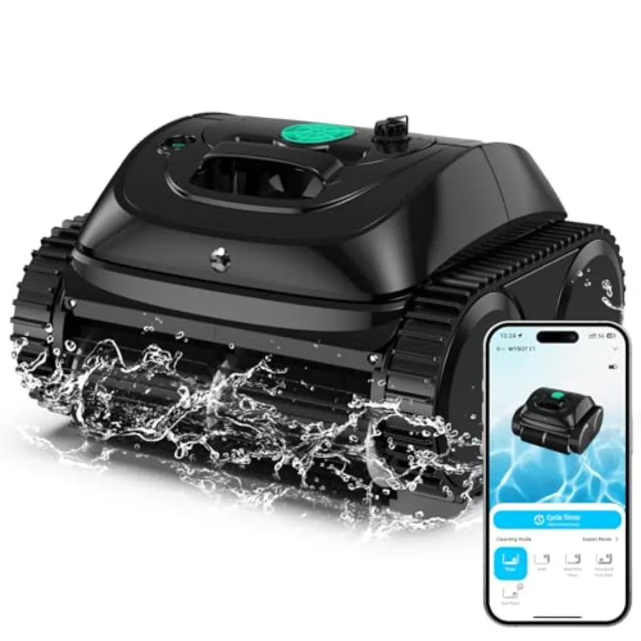 2026 Upgrade WYBOT C1 Cordless Robotic Pool Vacuum for Inground Pools Above Ground Pool Cleaner 4-in-1 Wall Waterline Cleaning