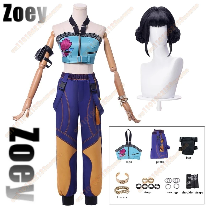 

NEW high-quality High discount KPop Zoey Cosplay Costume Wig Women Girls Halloween Carnival Comic-con Party Role Playing Outfits