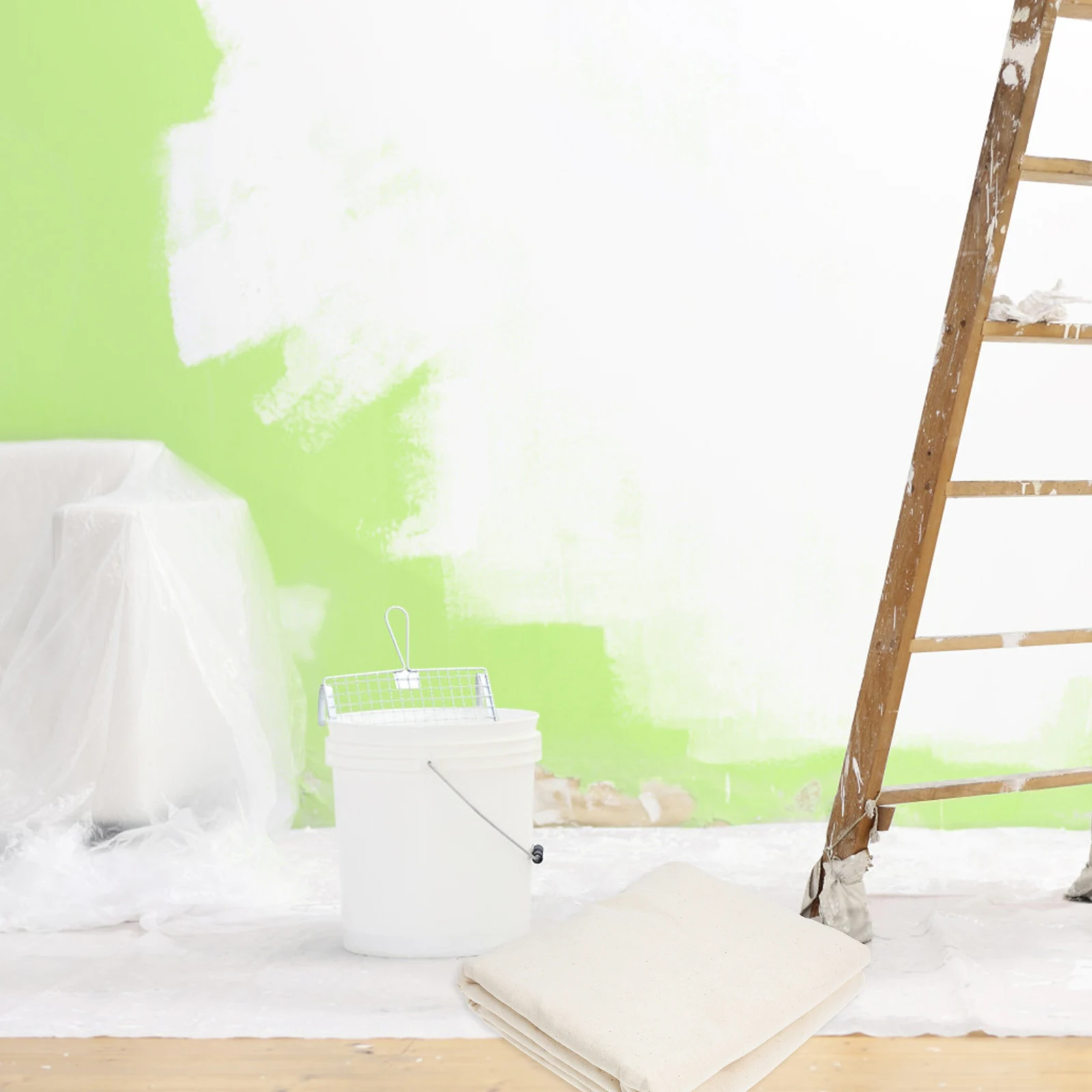 

Floor Furniture Protective Cotton Cover 160x400cm Washable Reusable Painters Drop Cloth for Painting Dust Protection