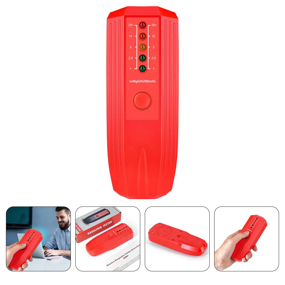 

Radiation Electromagnetic Radiation Digital 5-LED Indicator Gauss Meter Gauge Emf Meter for Monitoring