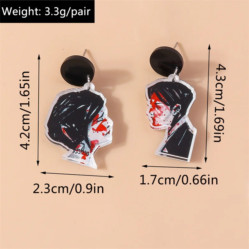 Aihua Neue Mode Acryl Beliebte Lustige Rauchen Oma Ohrringe für Frauen Persönlichkeit Ohrringe Täglichen Party Schmuck Geschenke – Detail 5