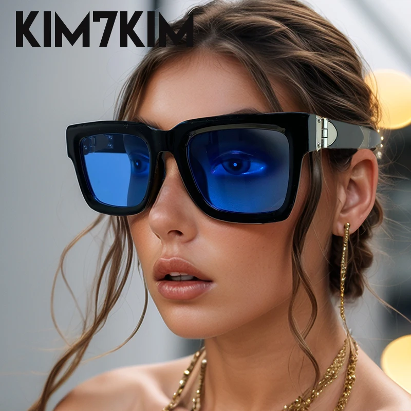 2025 Classic Oversized Square Sunglasses Women Men Luxury Brand Vintage Big Frame Sun Glasses For Lady Fashion Outdoor Eyewear