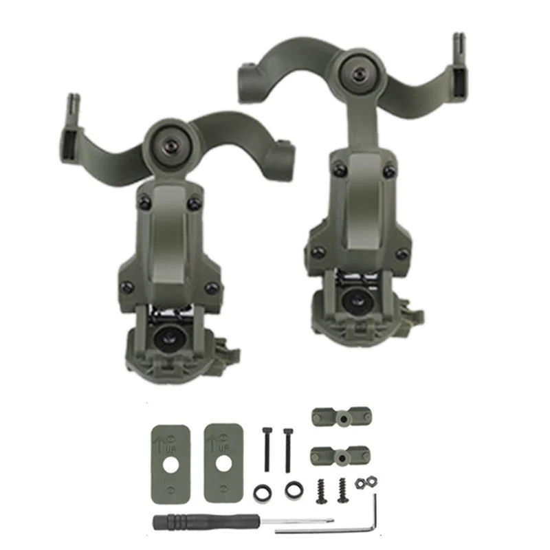 

T06C-Headset Rail Mount Bracket 360° Rotation Headset Helmet Guide Adapter Fit for OPS Core ARC and Team Wendy Rail-C