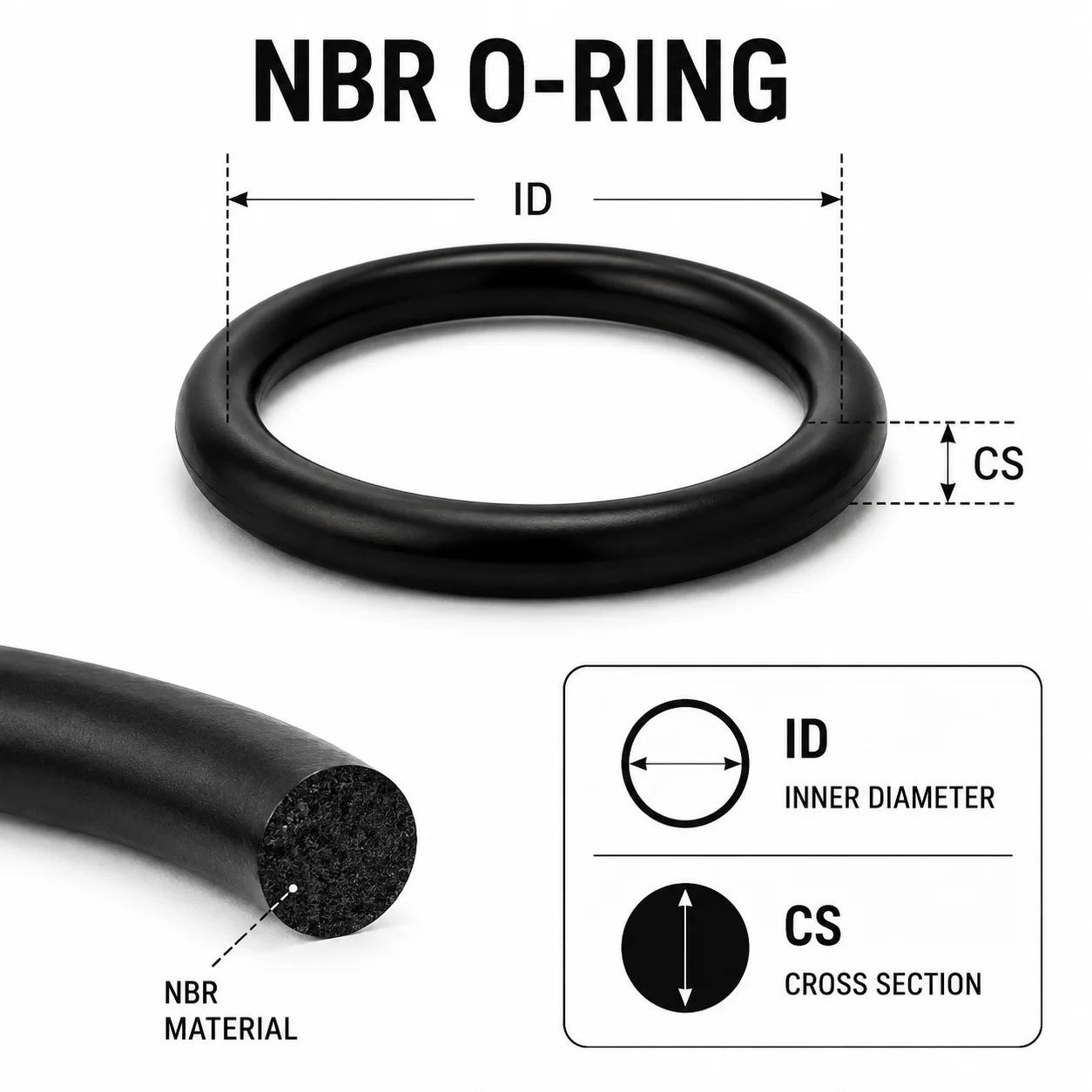 279 Pieces of NBR Sealing Kit Rubber Ring CS 1.5-3.5 Mm Outer Diameter 3-22 Mm Household Industrial Equipment Leakage Repair