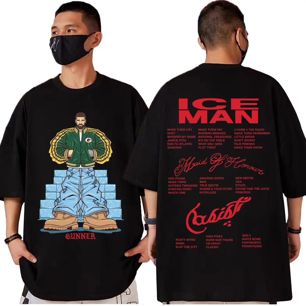 

Rapper Drake 2026 New Album Merch T-shirt Men Women Fashion Hip Hop Short Sleeve T-shirts High Quality Cotton Oversized T Shirt