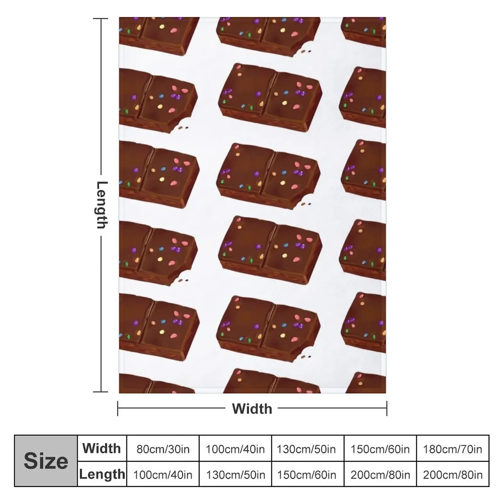 cosmic brownie pattern Throw Blanket Thins Decoratives Blankets