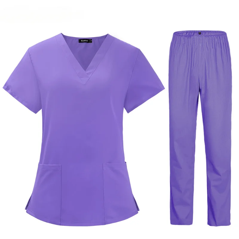 

Pet Grooming Doctor Uniforms Non-sticky Hair Nurse Women Thin and Light Fabric Medical Clothes for Summer Clinical Uniform Woman