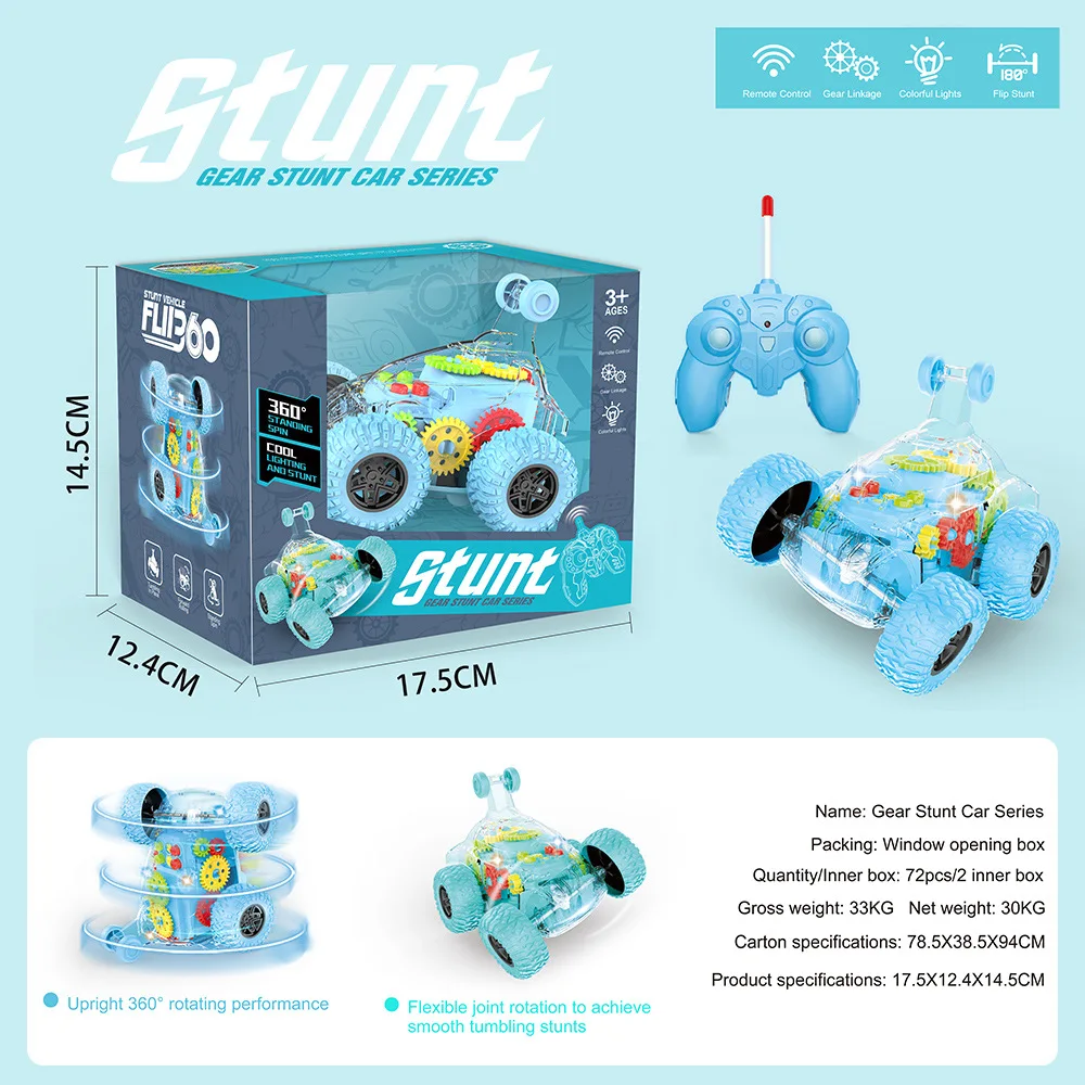 

Boys' fully automatic colorful flipping toys，Remote Control Car,Stunt RC Cars for Kids with Colorful Light