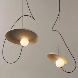 Danish minimalist restaurant circular magnetic pendant lights modern living room bedroom bedside bar table hanging lamps fixture