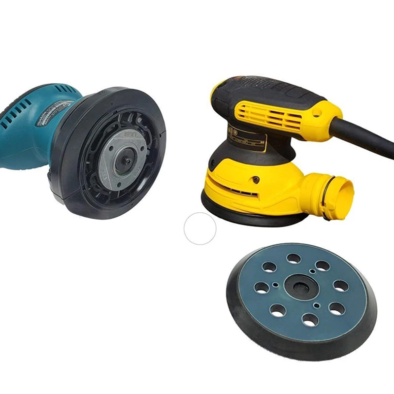 1/3Pcs 125mm 5inch 8 Holes Orbital Sander Round Hook & Loop Backing Pad For BO5010/K BO5021/K BO5030/K Random Sander