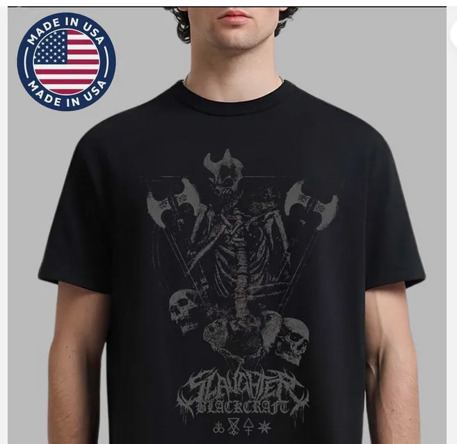 Slaughter To Prevail Blackcraft Cult Los Angeles 2026 Shirt Skeleton Axe Tee