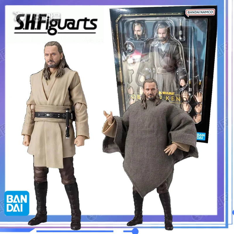 Bandai Original Star Wars S.H.Figuarts Shf Obi-Wan Kenobi Poseable SHF Model Toys Action Figure Gifts Collectible Ornaments