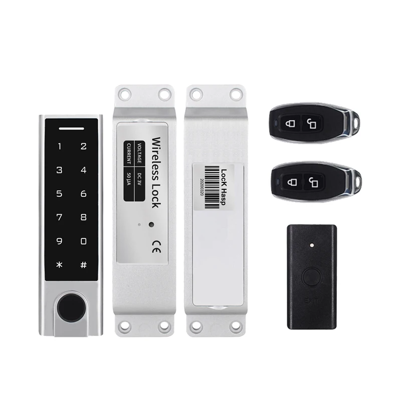 

Wireless Biometric Fingerprint Access DIY Door Lock Waterproof Access Control Wireless Kit Touch Keypads Smart Door Lock