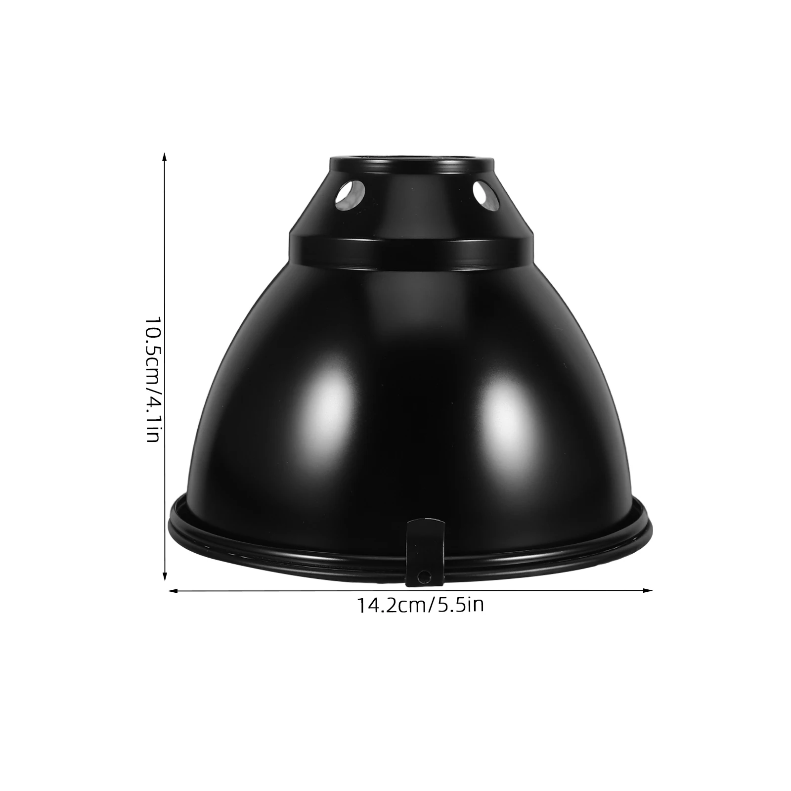 Anti-Scald Dome Light Cover for Reptiles Protective Heating Lamp Guard Aluminum Reptile Heat Lamp Shade for Breeding Boxes