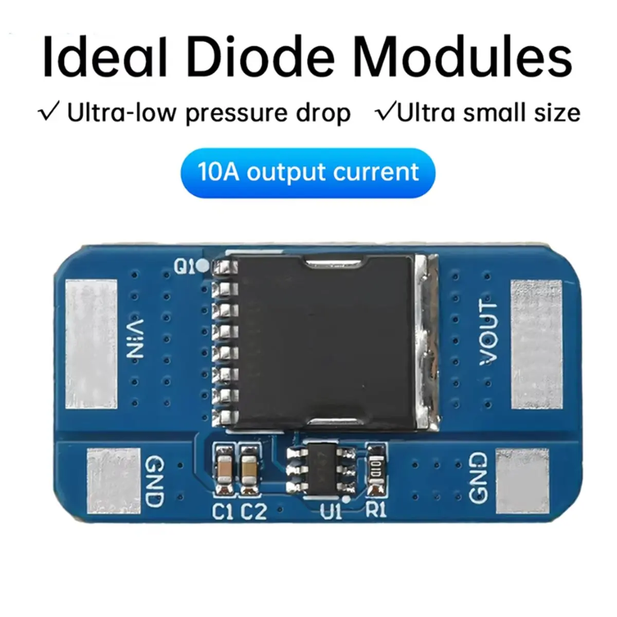 A14G 5Pcs Ideal Diode DIY Module Backflow Prevention Ideal Diode Rectifier 5-30V 10A Ideal Diode Module DIY Electronic Kit