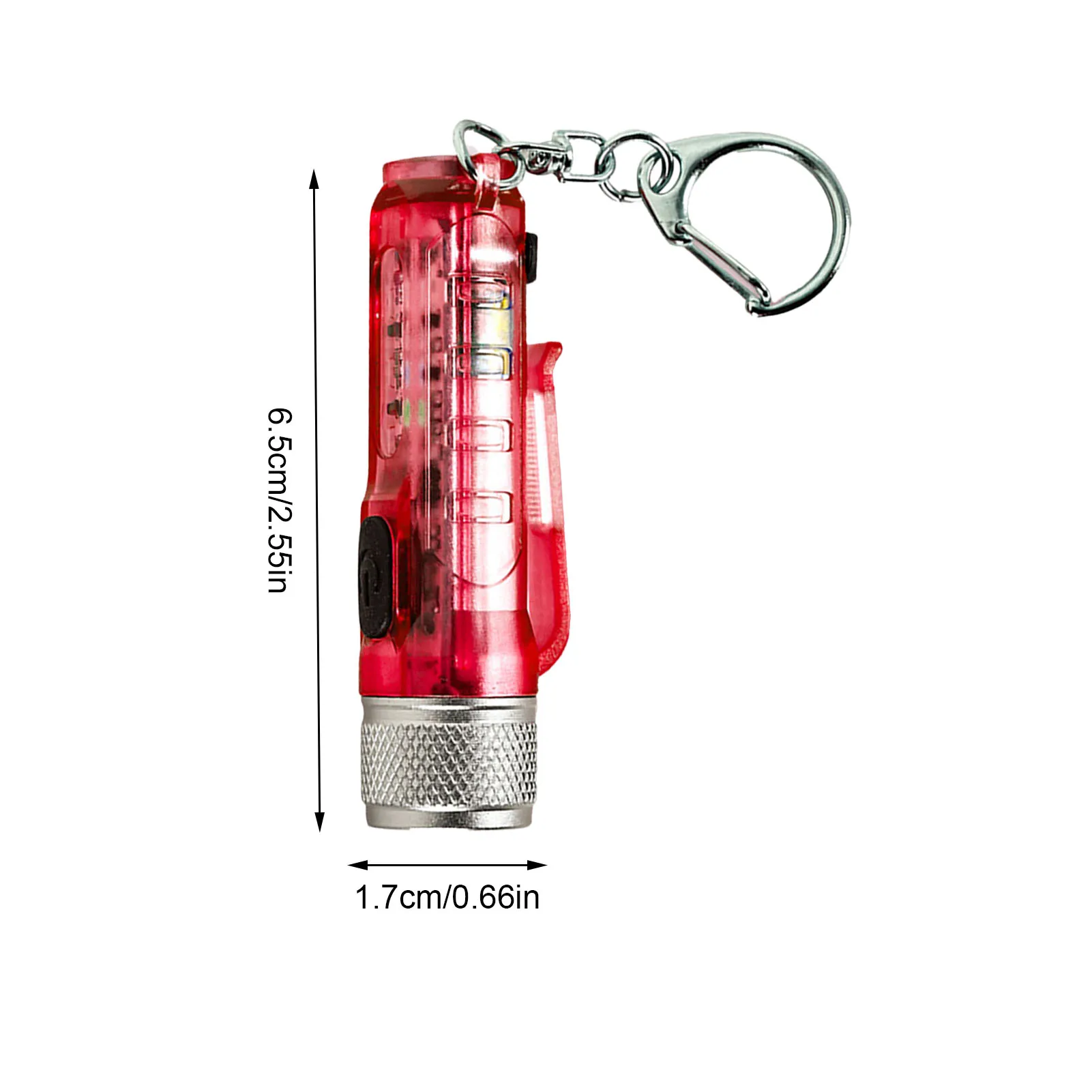 Móc Khóa Đèn Pin LED Mini Móc Khóa Đèn Pin Nam Châm Cầm Tay Bút Ánh Sáng Cao Lumens Cho Cắm Trại Ngoài Trời Di Động Bỏ Túi