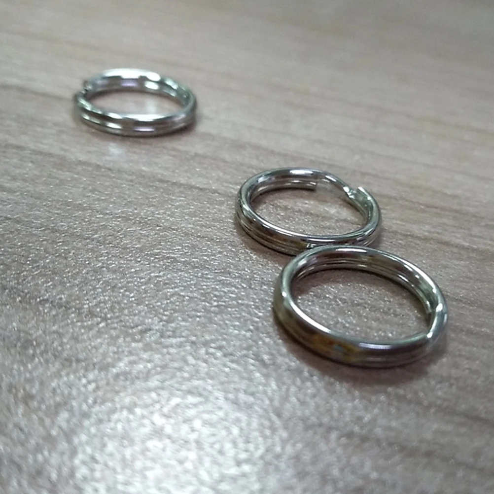 

580pcs 580 Pieces Key Ring Circle Split Keychain Rings Bulk Circular Jewelry Accessories Safe Secure Closure Anti Rust
