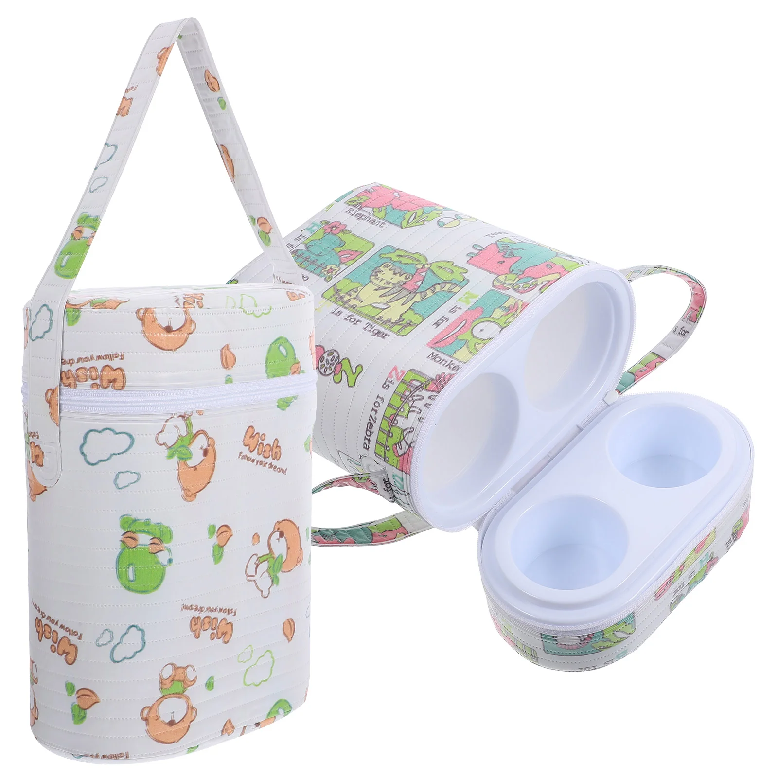 Baby Bottle Bucket Portable Heater Breastmilk Warmer Double Barrel for Travel