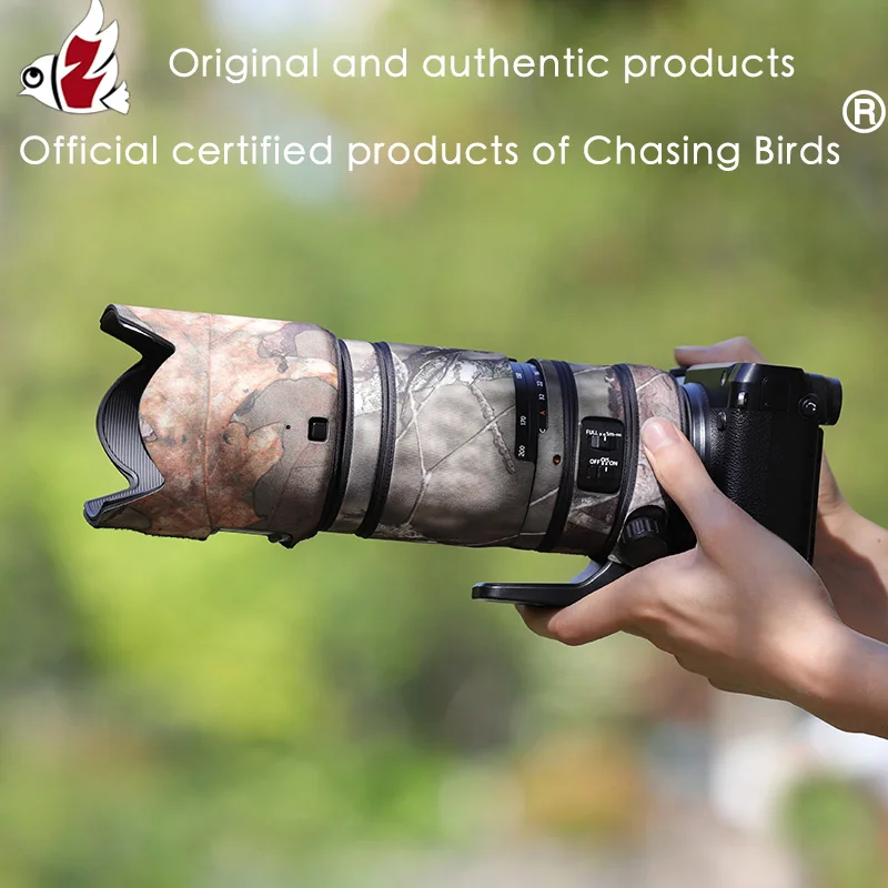 

CHASING BIRDS camouflage lens coat for FUJI GF 100 200 F5.6 R LM waterproof and rainproof lens protective cover fujifilm 100-200