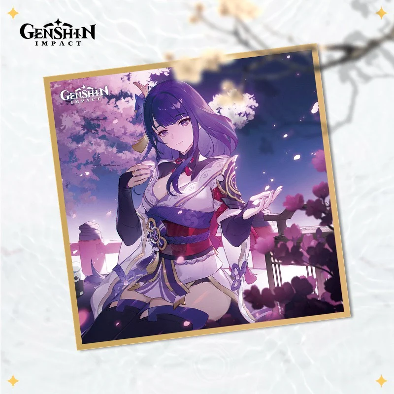 Anime Genshin Impact Furina Tighnari Cosplay Coloured Paper Trading Card  Gift  Ambitus