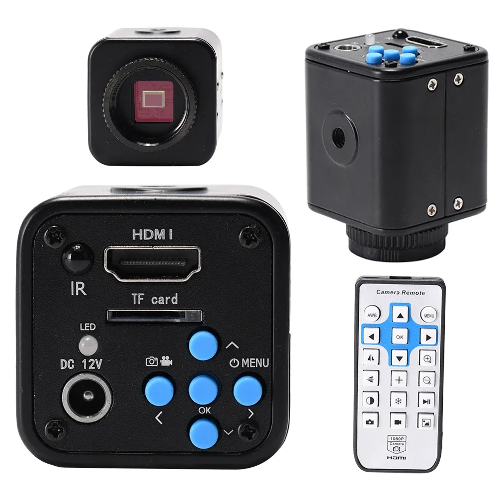 HY-5199 Digital Video Microscope Eyepiece Camera 4K UHD Industrial Electronic Eyepiece Camera 24MP CMOS HDMI for Soldering