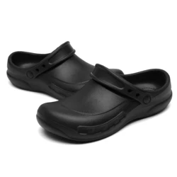 Safety Shoes Anti Slip and Oil Resistant Slip-on Shoes Chef Shoes for Men Wet Place Hospitals/Kitchens/Bathrooms Shoes SRC Shoes