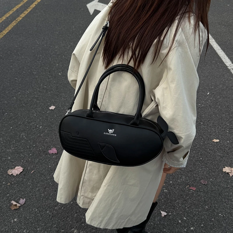 الخريف الشتاء خمر حقيبة يد ركاب حقيبة حقيبة كتف المرأة الكتف حقيبة كروسبودي لينة بولي Leather الجلود المحافظ العصرية #3