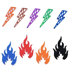 Lightning Flame Emblem Clothing Accessories Badge Sticker Embroidered Embroidery Sticker Iron-on Patches