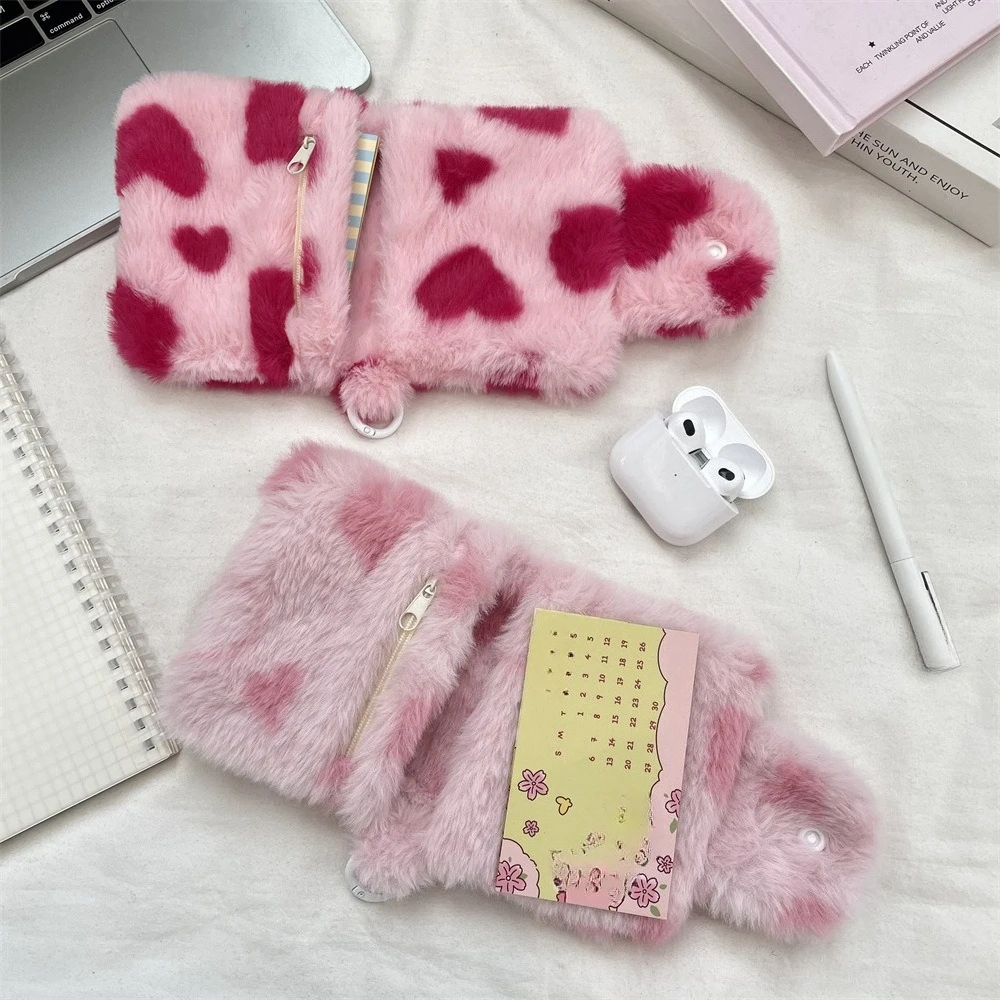 Cute Student Coin Purse Card Coin Organizer Floral Korean Fashion Wallet Card Holder for Girls Portable Cute Small Storage Bag