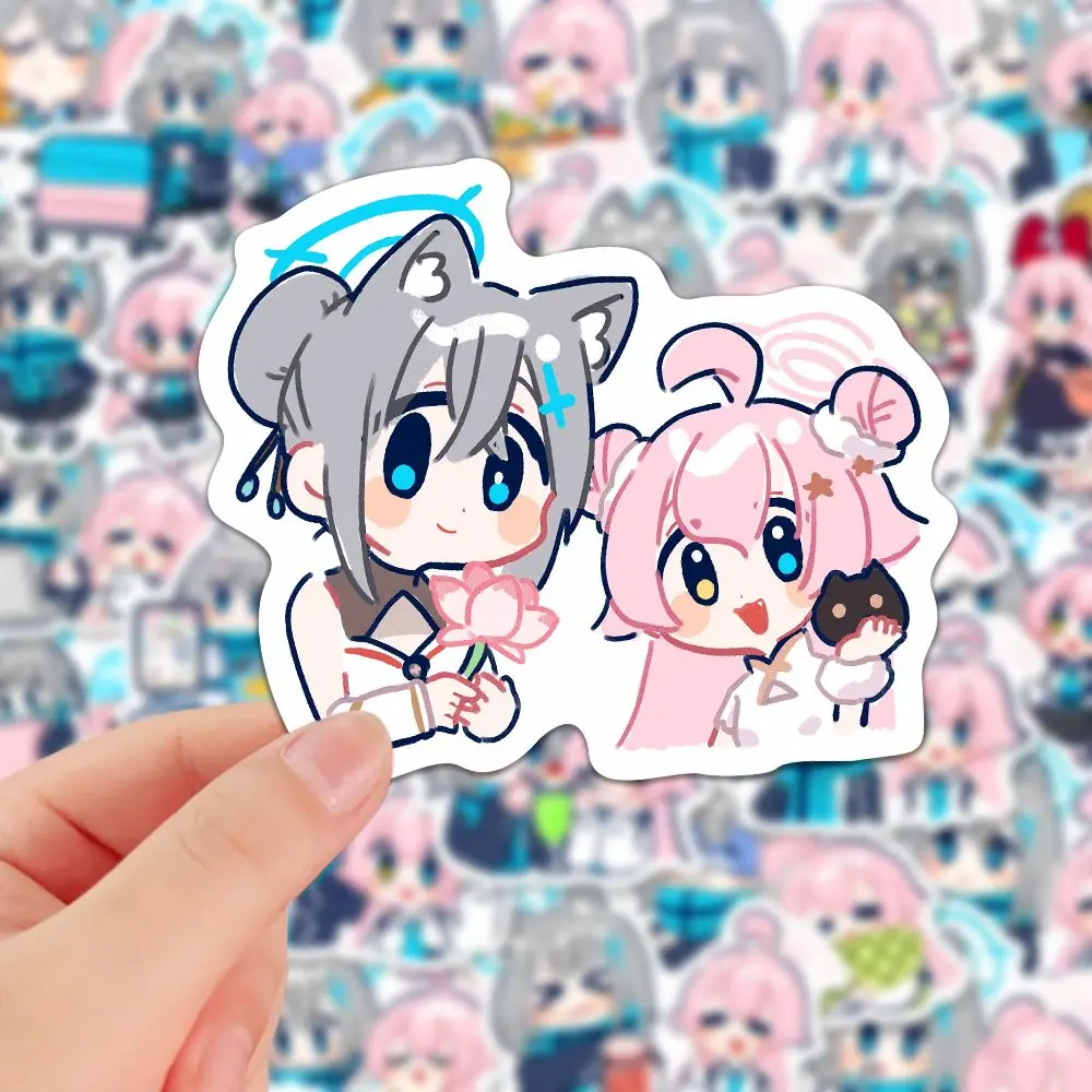 Hoshino Sticker Anime Waterproof Sticker Blue Archive Cute Student Stationery Children Supplies Water Proof DIY takanasi hosino