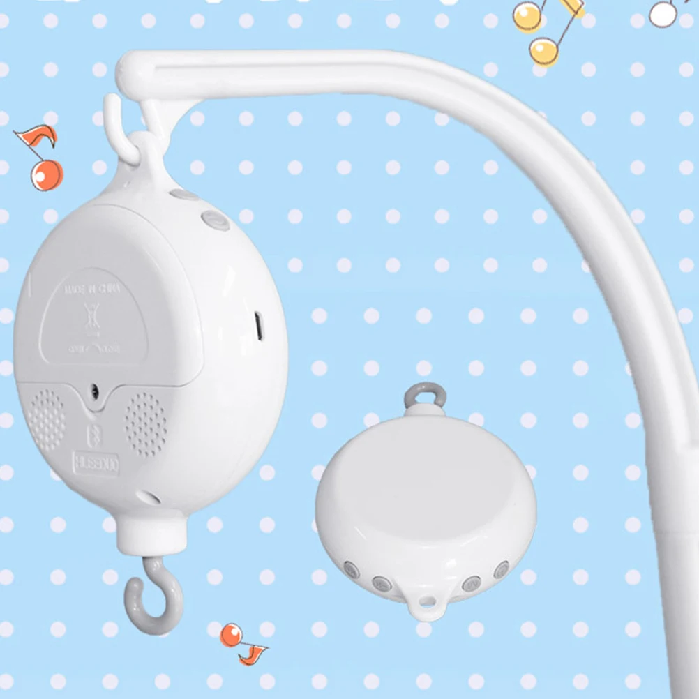 

Crib Bell Music Box Boxes Baby Bedding Musical Mobile Play Electric White Ring Accessorie