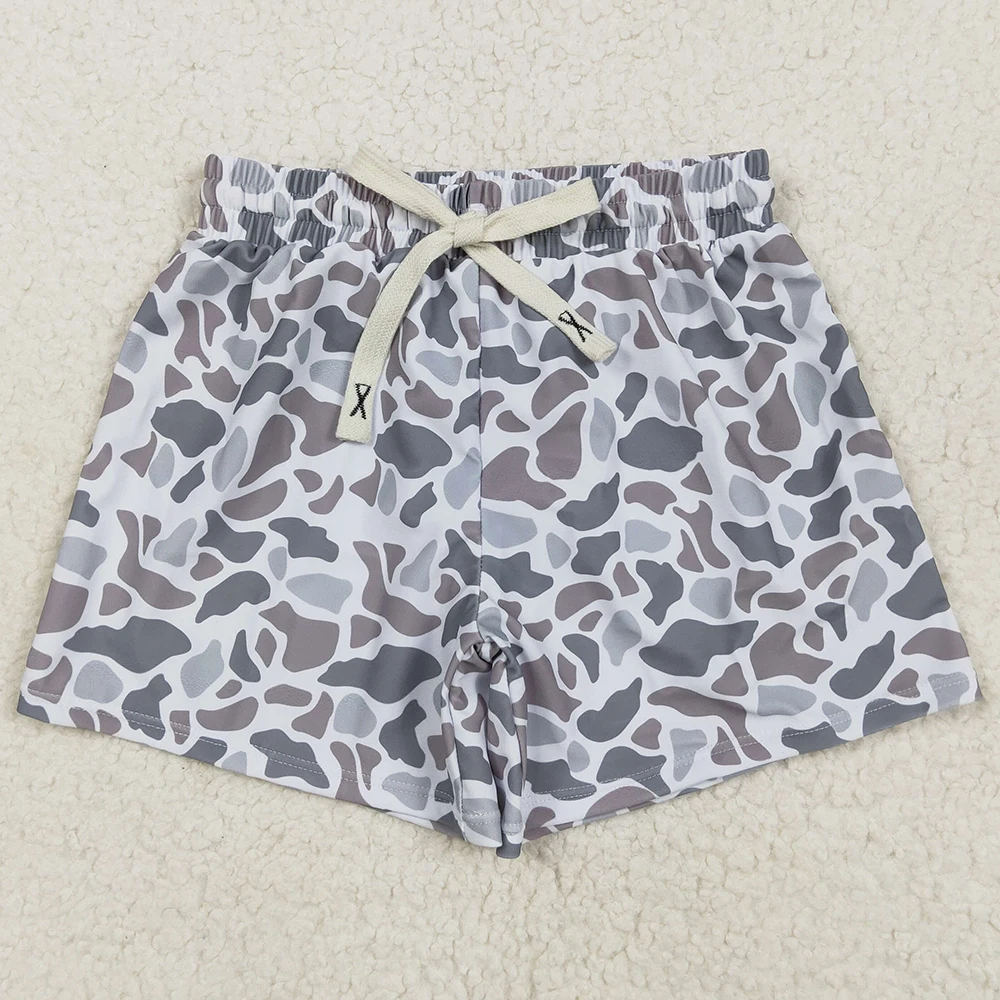 Hot Sale Baby Boys Swim Clothes Camo Ducks Trunks Swimsuits Swimwear Boutique Kids Boys Swim Trunks Fashion Kids Boys Swimsuit