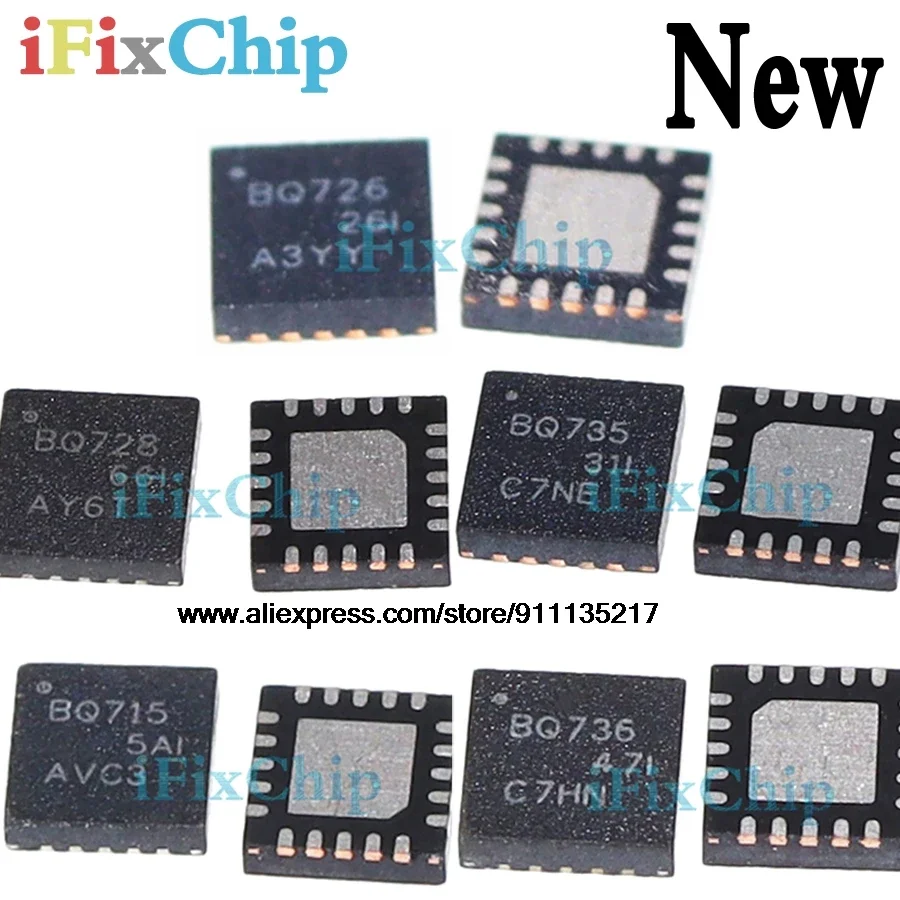 (5piece)100% New BQ715 BQ726 BQ728 BQ735 BQ736 BQ24715 BQ24726 BQ24728 BQ24735 BQ24736 QFN Chipset