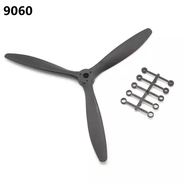 8060 8inch 9060 9inch 1060 10inch 1170 11inch High Efficiency Balance 3-Blade Electric Propeller for RC Airplane Fixed-Wing DIY