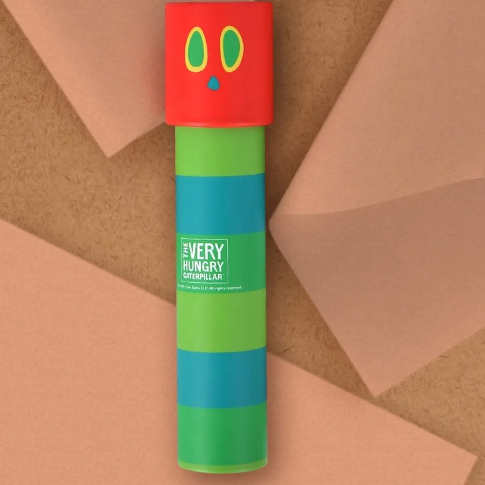 

Забавная очень голодная гусеница, калейдоскоп-головоломка, масштабируемая образовательная оптическая игрушка, разные узоры, меняющие дети