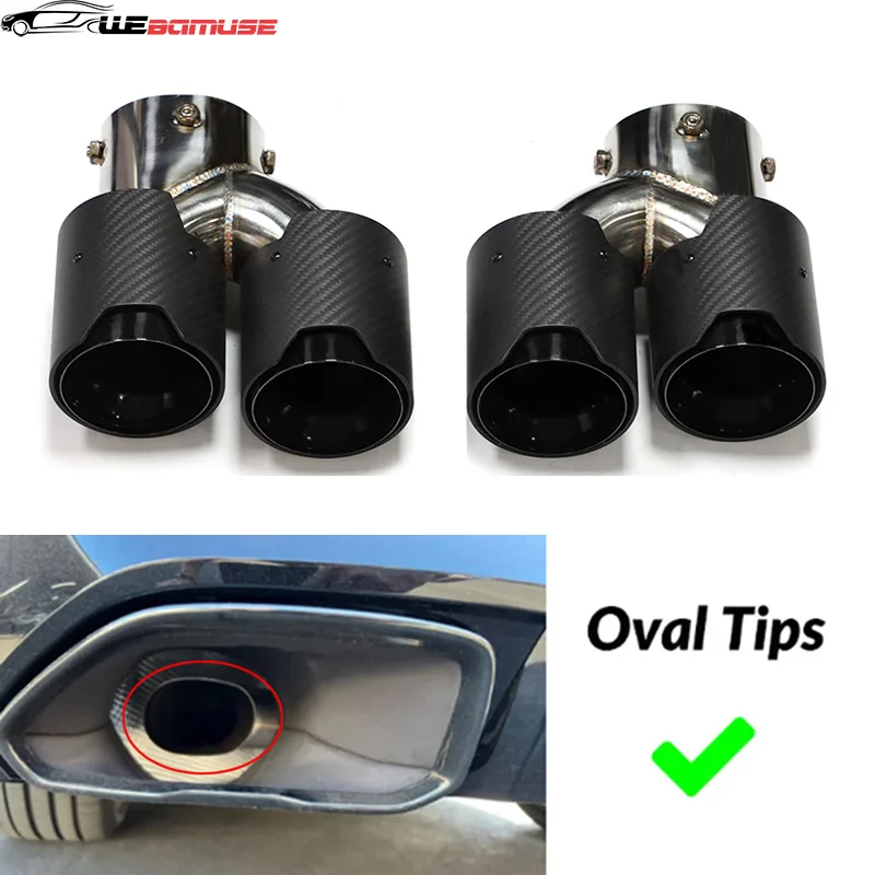 For BMW G20 G21 M340i G23 M440i G42 M240i Exhaust Tailpipe Conversion Dual Outlet Carbon Fiber MP Tailpipe Muffler 2020-2024